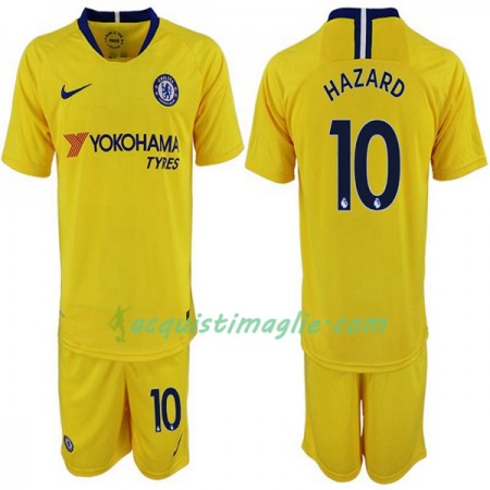 Divisa di Calcio Chelsea Hazard 10 Bambino Trasferta 2018/2019